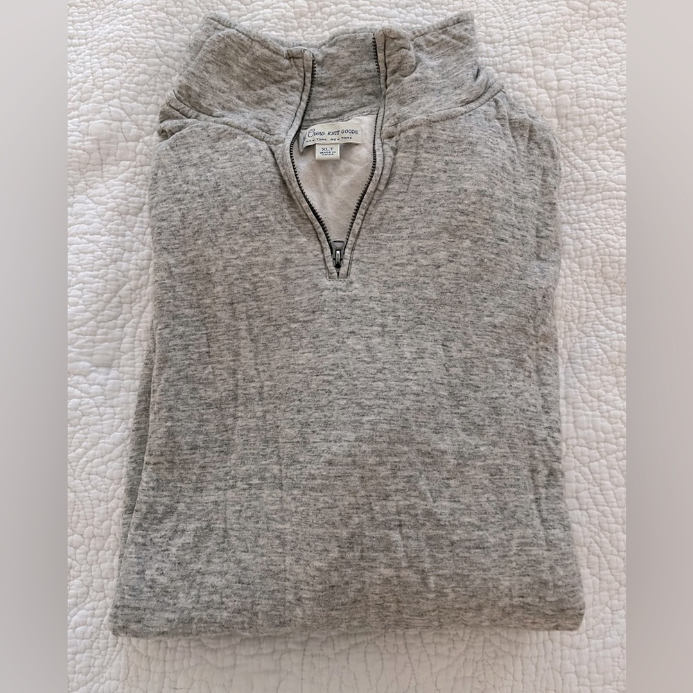 J. Crew grey quarter zip - Men’s XL tall